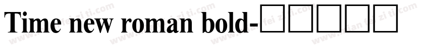 Time new roman bold字体转换